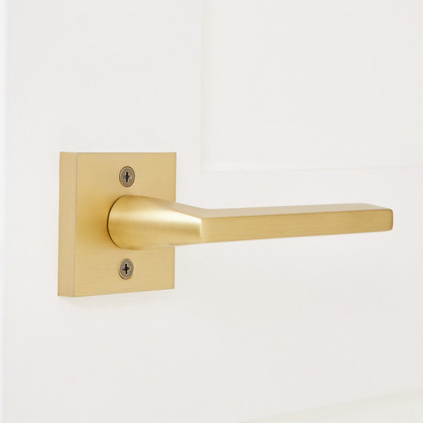 Explore Hardware Monaco Solid Brass Door Lever Wayfair